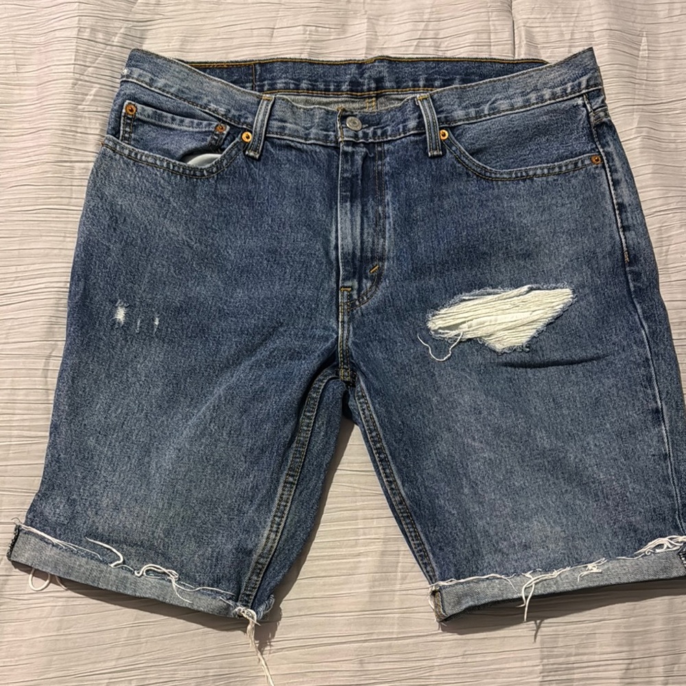 Men's Blue Denim Shorts
